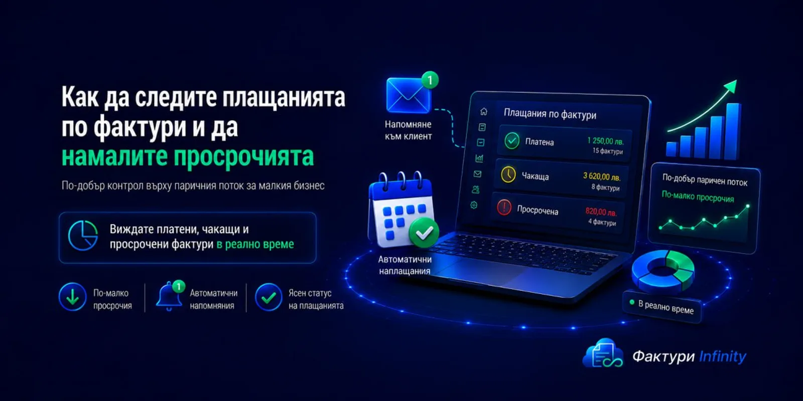 Как да следите плащанията по фактури и да намалите просрочията